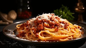 Delicious Pasta all'amatriciana in the vibrant and artistic neighborhood of Pigneto, Rome