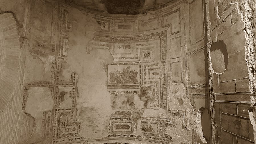 Interior view of Nero's Domus Aurea in Rome