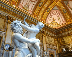The elegant exterior of Galleria Borghese in Rome, a treasure trove of art