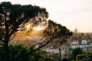 The breathtaking view from Janiculum Hill over Rome