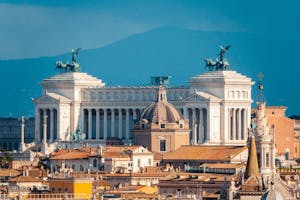 The imposing Monumento a Vittorio Emanuele II in Rome's historic center