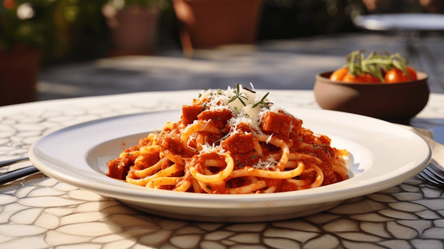 Savoring Pasta all'amatriciana in Prati, a district blending Rome's historical charm with modern culinary innovation