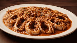 Roman-style Tripe served with a complementary wine